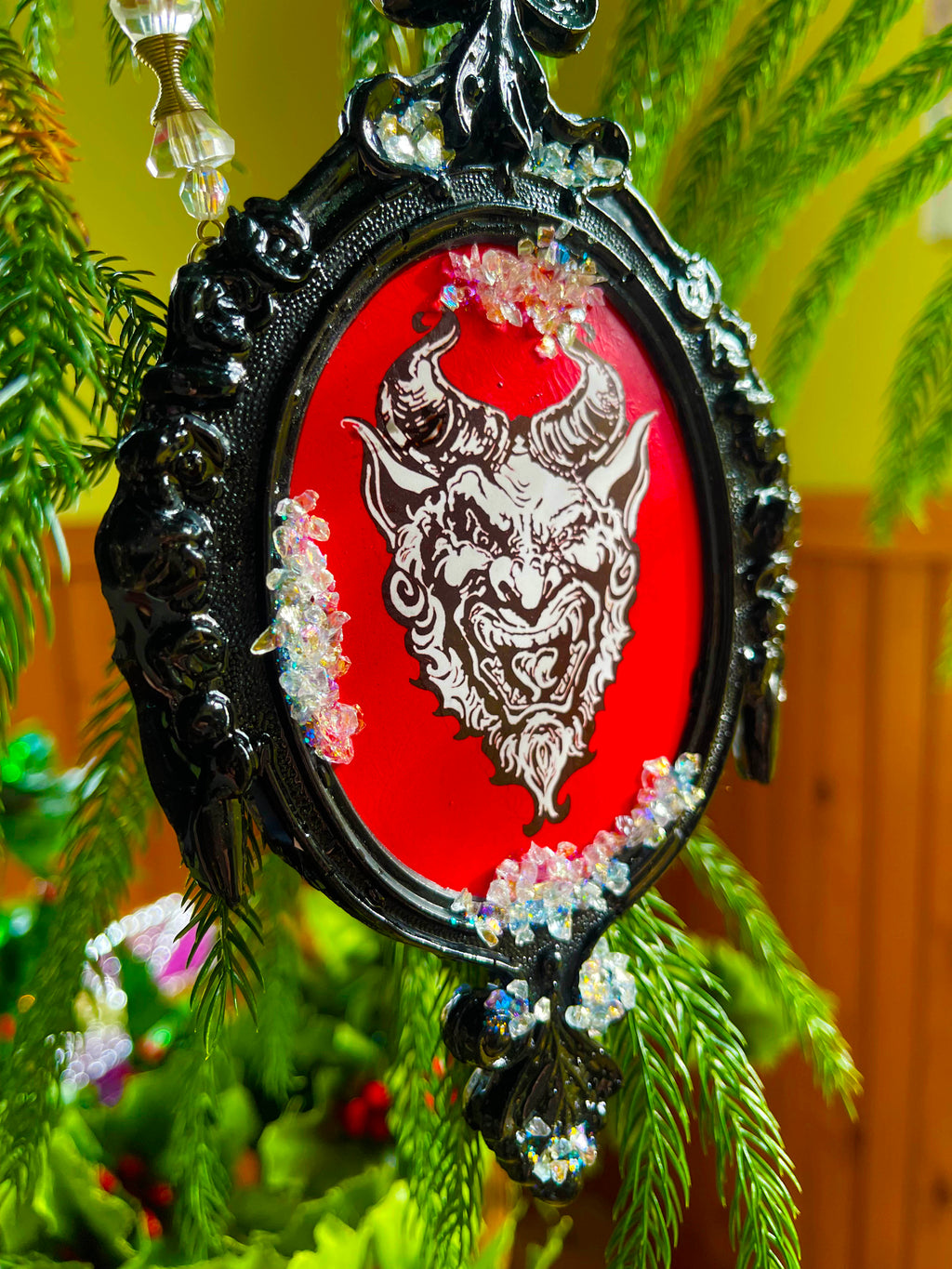 KRAMPUS Ornament with Glitter